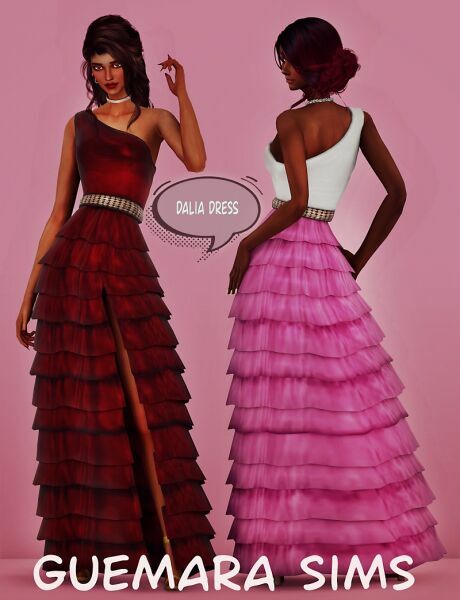 sims 4 cc dalia dress 2