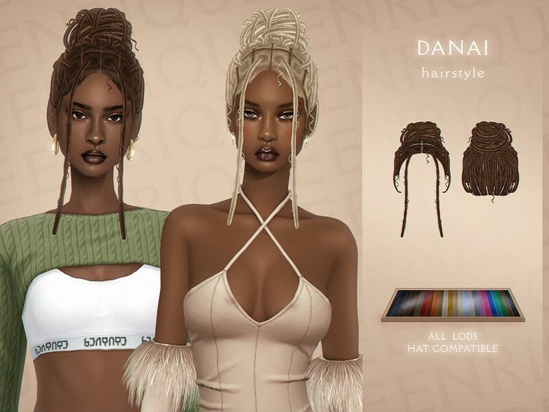 Danai Hairstyle By Enriques4 Sims 4 CC