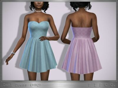 Dani Dress. By Pipco Sims 4 CC