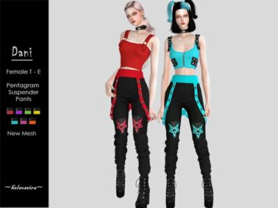 Dani – Pentagram Pants By Helsoseira Sims 4 CC