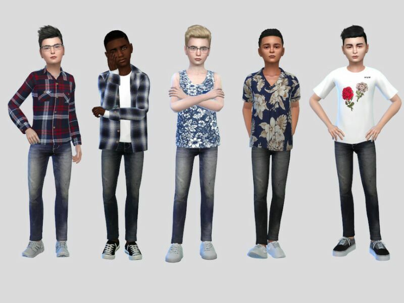 Danny Regular FIT Jeans Boys By Mclaynesims Sims 4 CC