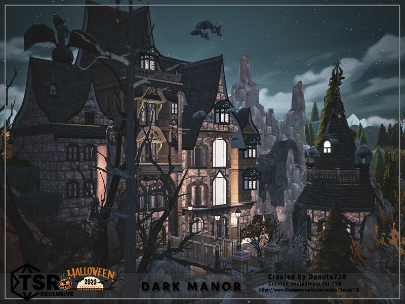 Dark Manor By Danuta720 Sims 4 CC