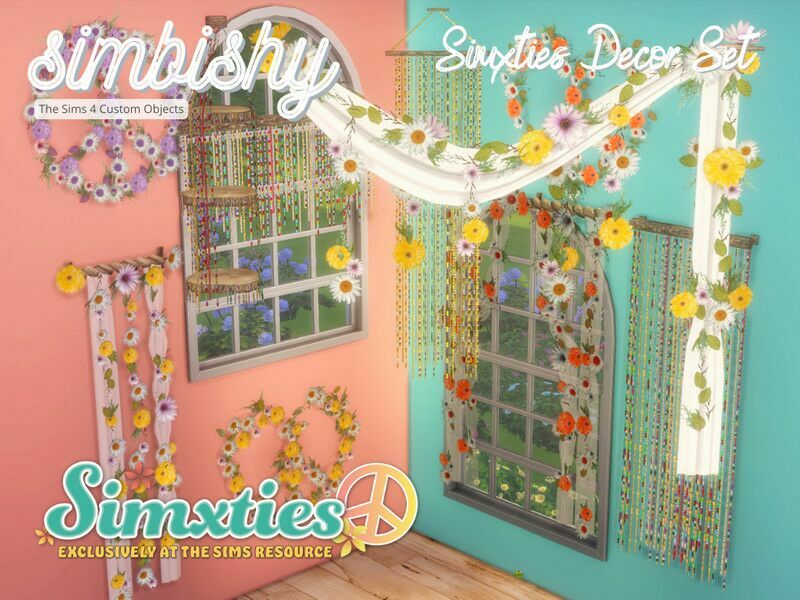 “ Decor SET: Simxties” Sims 4 CC