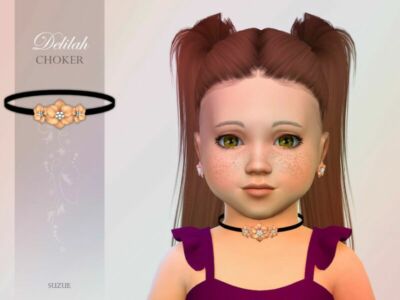 Delilah Choker Toddler By Suzue Sims 4 CC