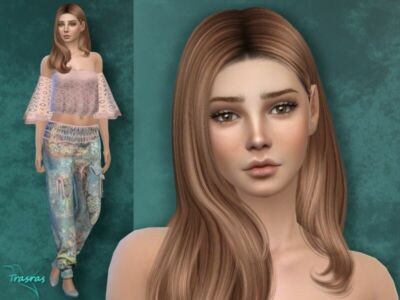 Delphine Durand By Trasras Sims 4 CC