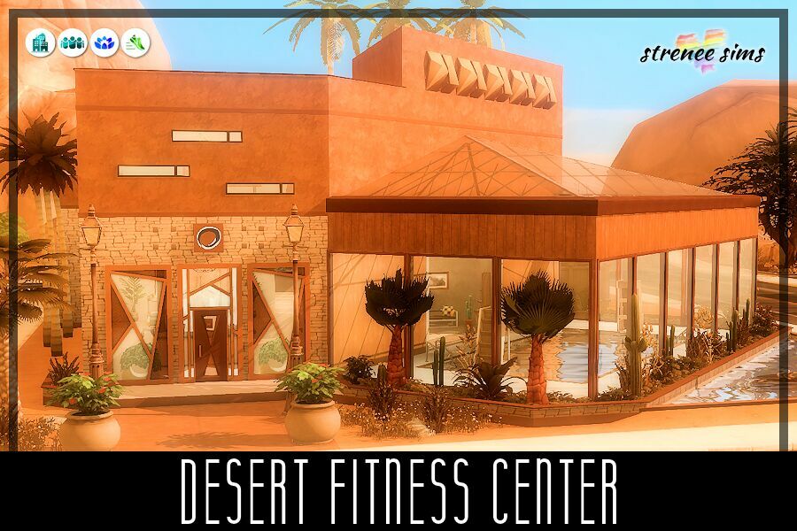 Desert Fitness Center Sims 4 CC