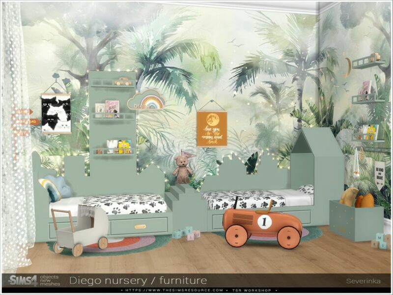 sims 4 cc diego nursery furniture by severinka 3