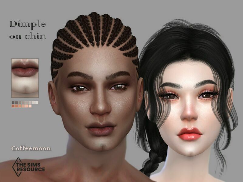 Dimple ON Chin By Coffeemoon Sims 4 CC Download