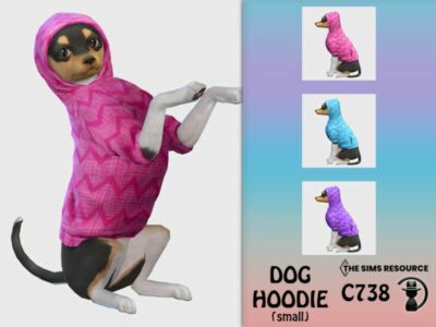 DOG Hoodie C738 By Turksimmer Sims 4 CC