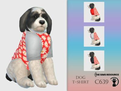 DOG T-Shirt C639 By Turksimmer Sims 4 CC