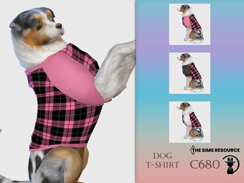 DOG T-Shirt C680 By Turksimmer Sims 4 CC