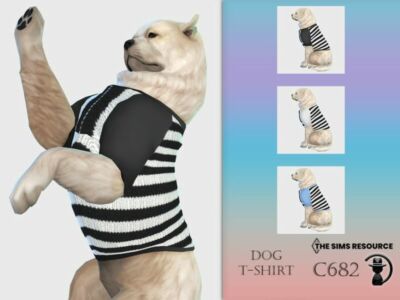 DOG T-Shirt C682 By Turksimmer Sims 4 CC