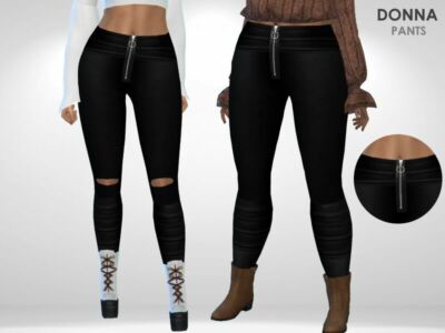 Donna Pants By Puresim Sims 4 CC