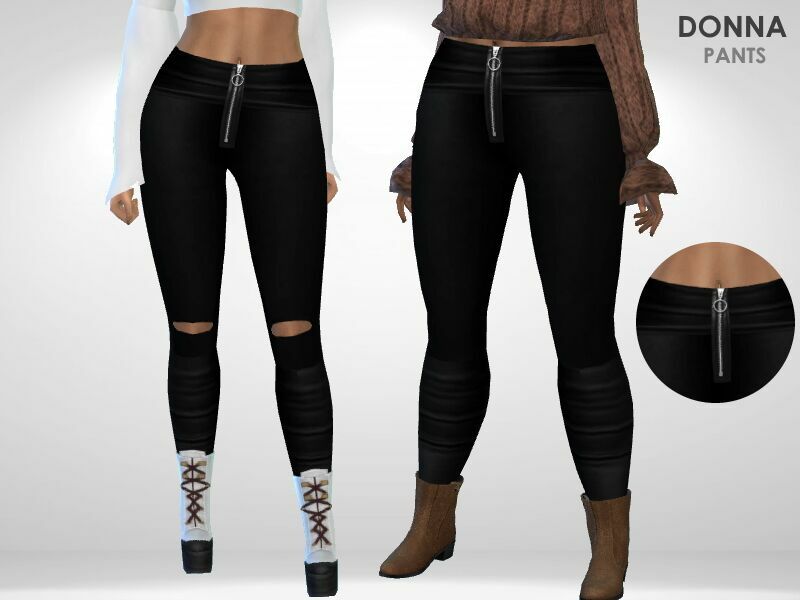 Donna Pants By Puresim Sims 4 CC