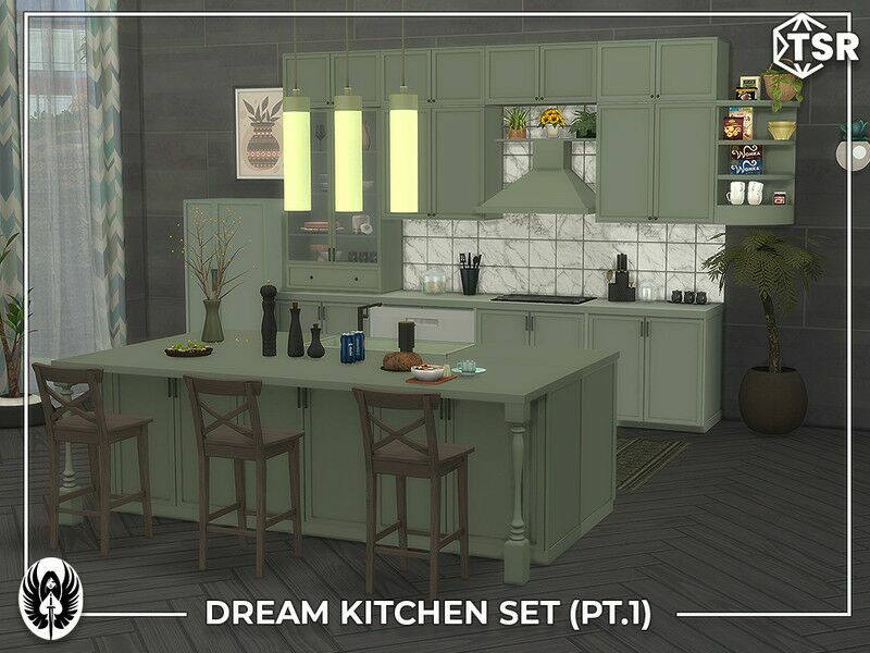 Dream Kitchen SET PT.1 Sims 4 CC