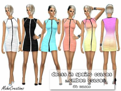 Dress 1 By Mahocreations Sims 4 CC