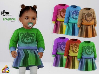 Dress 266 -Infant Sims 4 CC