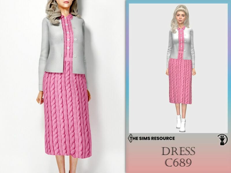 Dress C689 By Turksimmer Sims 4 CC