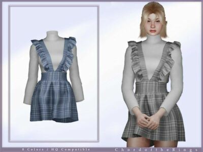 Dress NO.119 By Chordoftherings Sims 4 CC