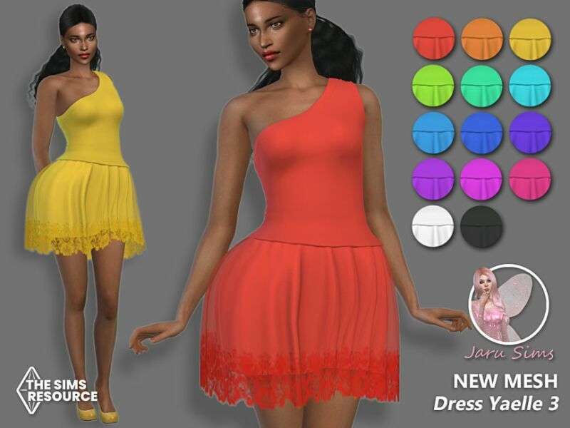 Dress Yaelle 3 – NEW Mesh Sims 4 CC