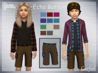 Echo Bottom By Garfiel Sims 4 CC