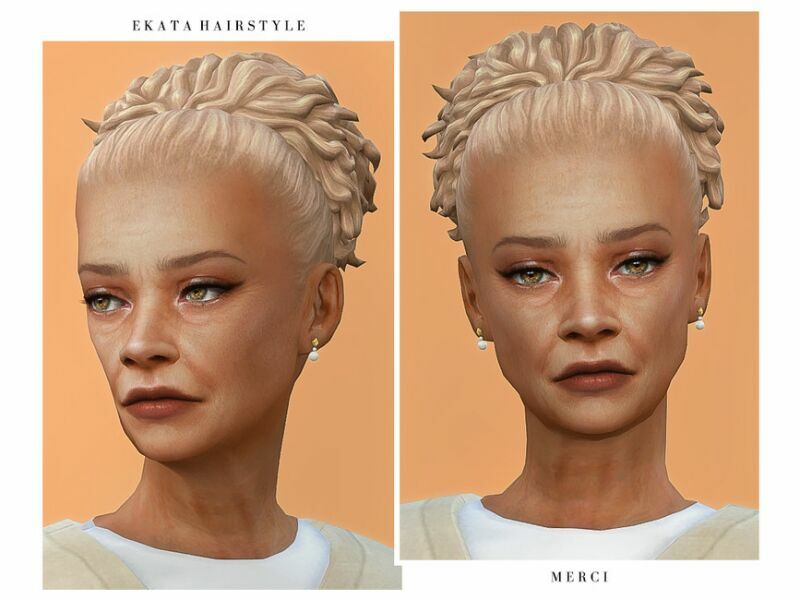 Ekata Hairstyle By ‘-Merci- Sims 4 CC