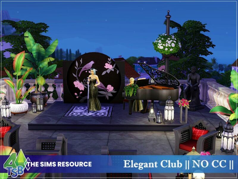 sims 4 cc elegant club no cc by bozena 2