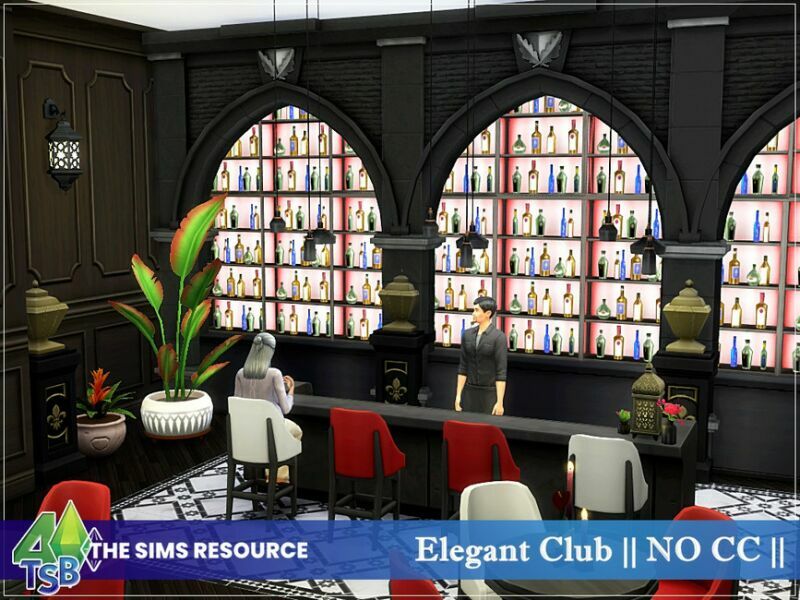 sims 4 cc elegant club no cc by bozena 4