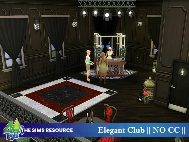 sims 4 cc elegant club no cc by bozena 5