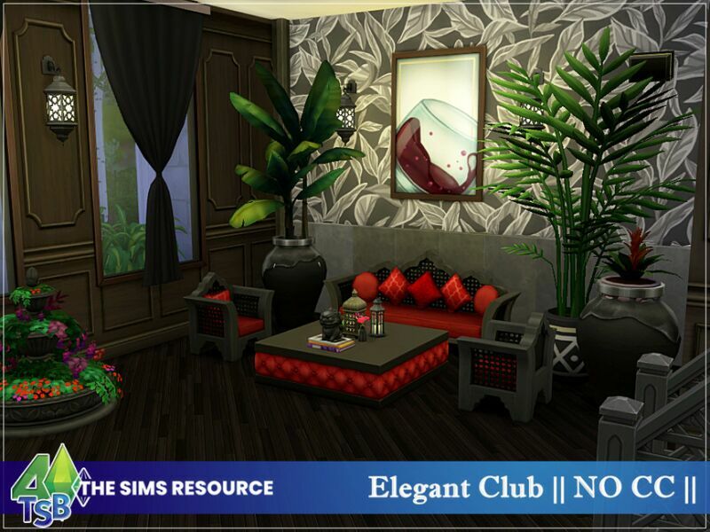 sims 4 cc elegant club no cc by bozena 6