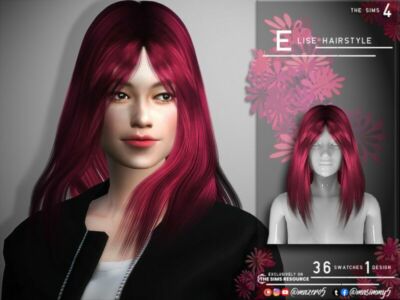 Elise Hairstyle By Mazero5 Sims 4 CC