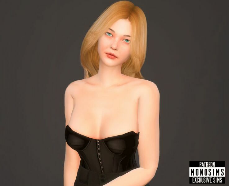 sims 4 cc elle fanning sims by monosims 4