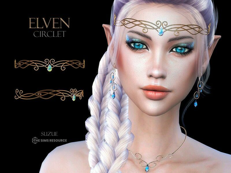 Elven Circlet By Suzue Sims 4 CC