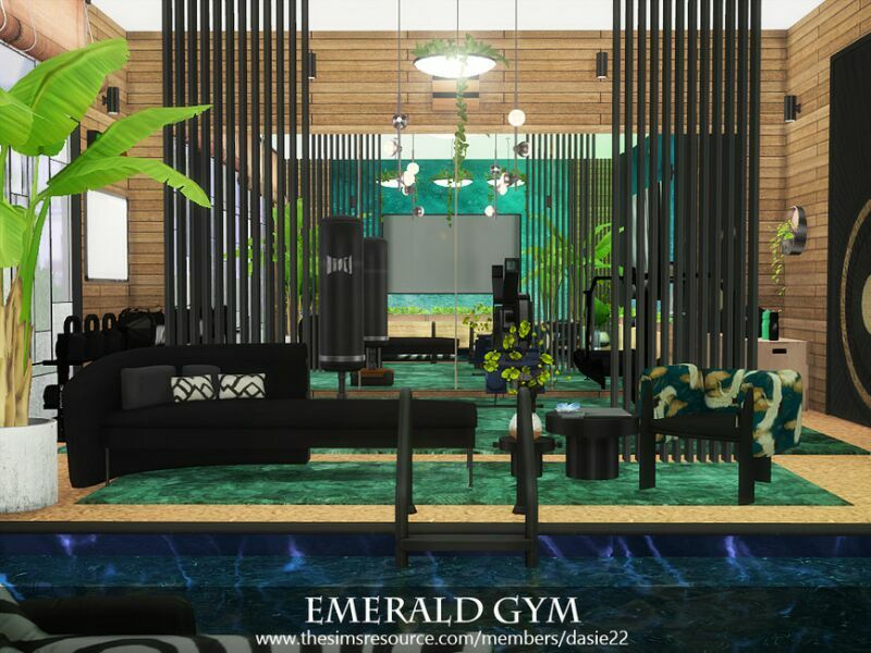 Emerald GYM By Dasie2 Sims 4 CC