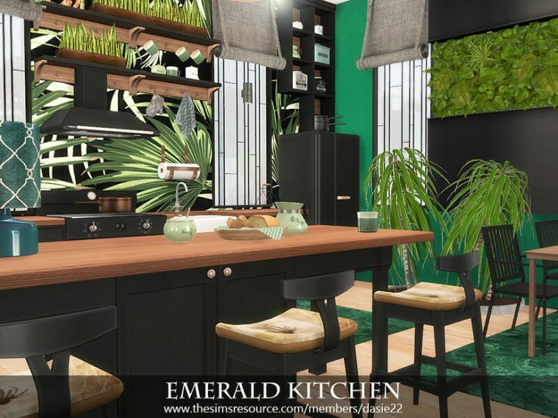 Emerald Kitchen By Dasie2 Sims 4 CC