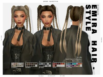 Emira Hairstyle Sims 4 CC