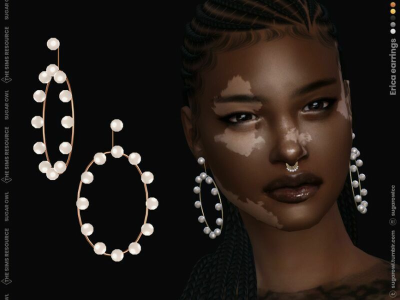 Erica Earrings Sims 4 CC