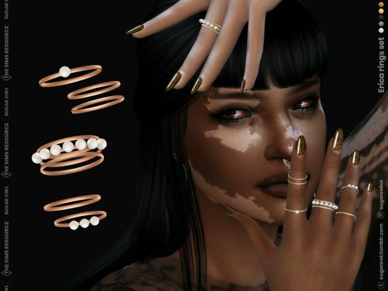 Erica Rings SET Sims 4 CC