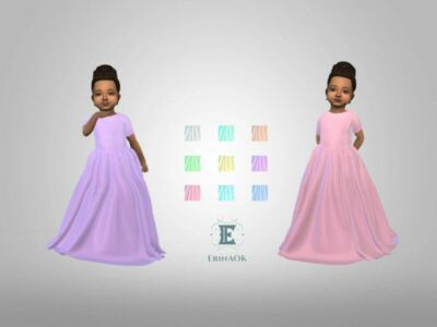 Erinaok Toddler Gown 0301 By Erinaok Sims 4 CC