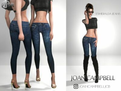 Esmeralda LOW Rise Jeans Sims 4 CC