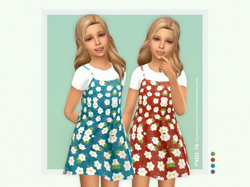 Evangelia Dress By Lillka Sims 4 CC