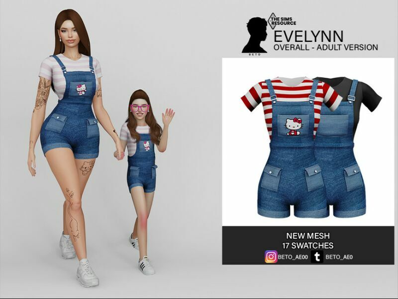 Evelynn – (Overall – Adult Version) Sims 4 CC