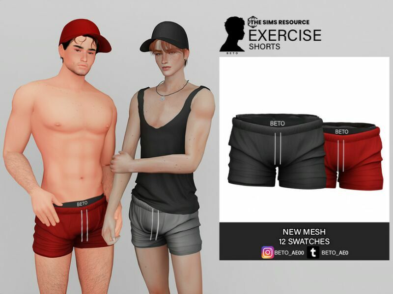 Exercise (Shorts) Sims 4 CC