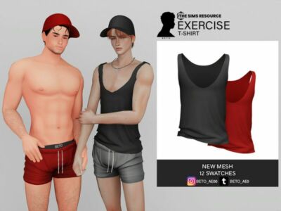 Exercise (T-Shirt) Sims 4 CC