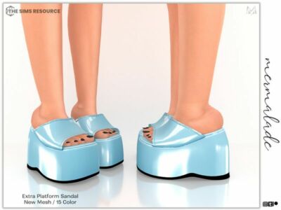 Extra Platform Sandal S267 By Mermaladesimtr Sims 4 CC