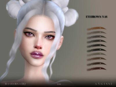 Eyebrows-N48 By Angissi Sims 4 CC