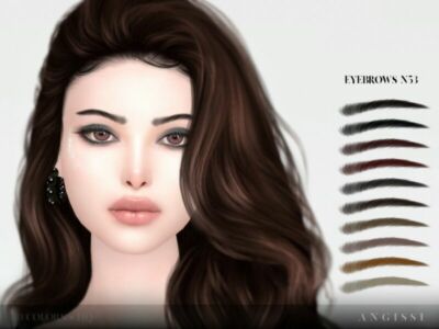 Eyebrows N53 By Angissi Sims 4 CC