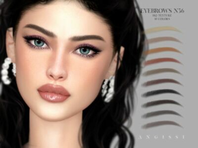 Eyebrows N56 By Angissi Sims 4 CC