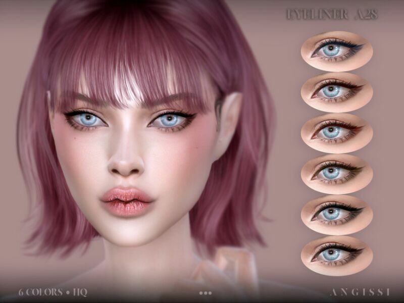 Eyeliner-A28 By Angissi Sims 4 CC