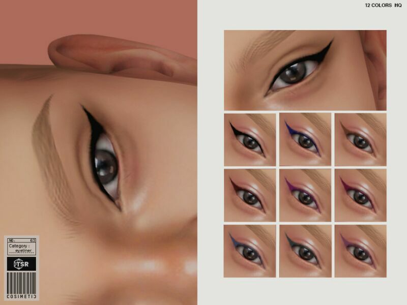 Eyeliner | N63 By Cosimetic Sims 4 CC